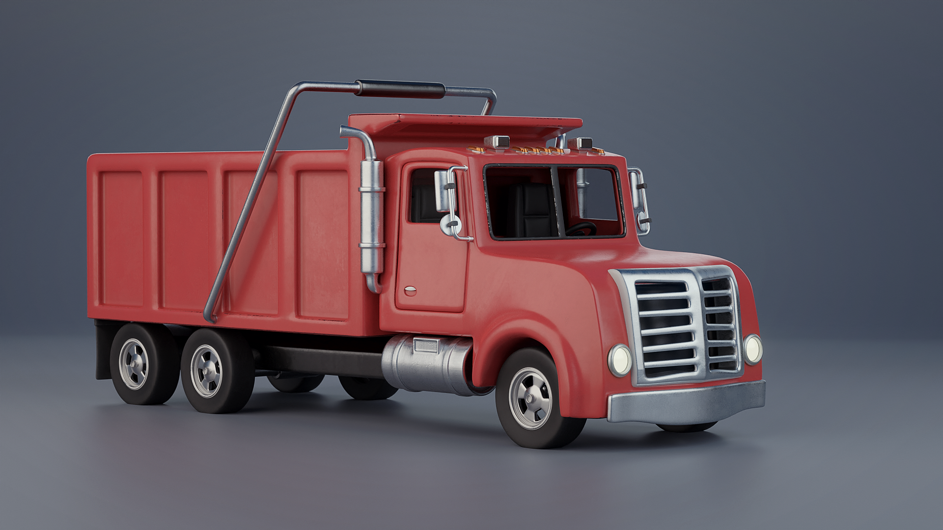 Cratial 3D - Stylized Dump Truck Model