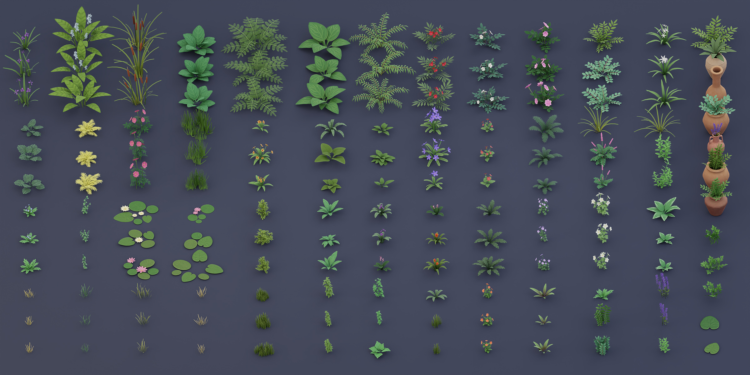 Cratial 3D - Stylized Foliage and Vegetation Assets